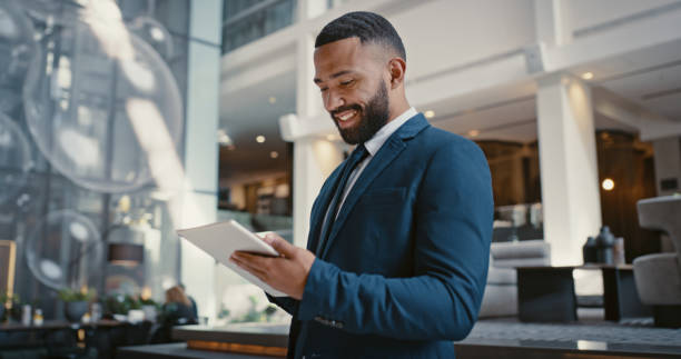 Individual real estate investor reviewing plans
